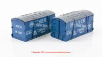 NR-214 Peco Containers LNER Furniture removals (pack of 2)